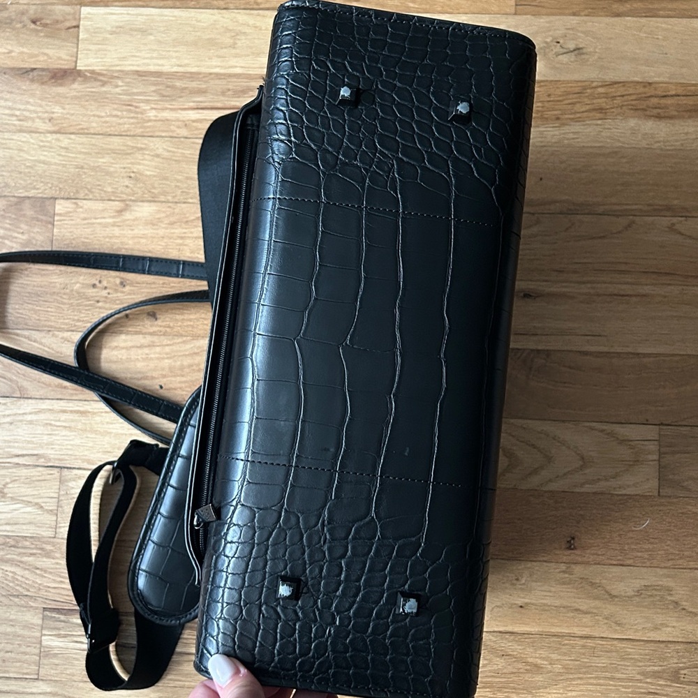 BEIS Black Croc-Embossed Tote Bag - Picture 7 of 7